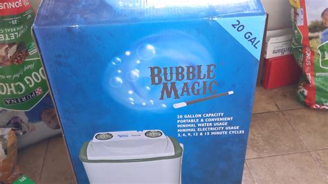 Buble magic washing machne